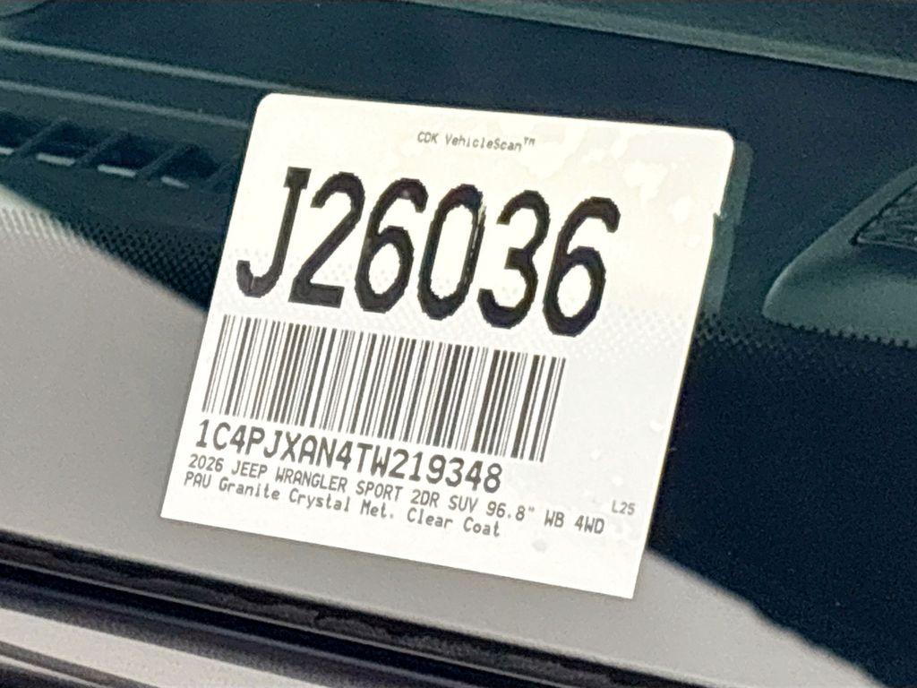 2026 Jeep Wrangler Sport