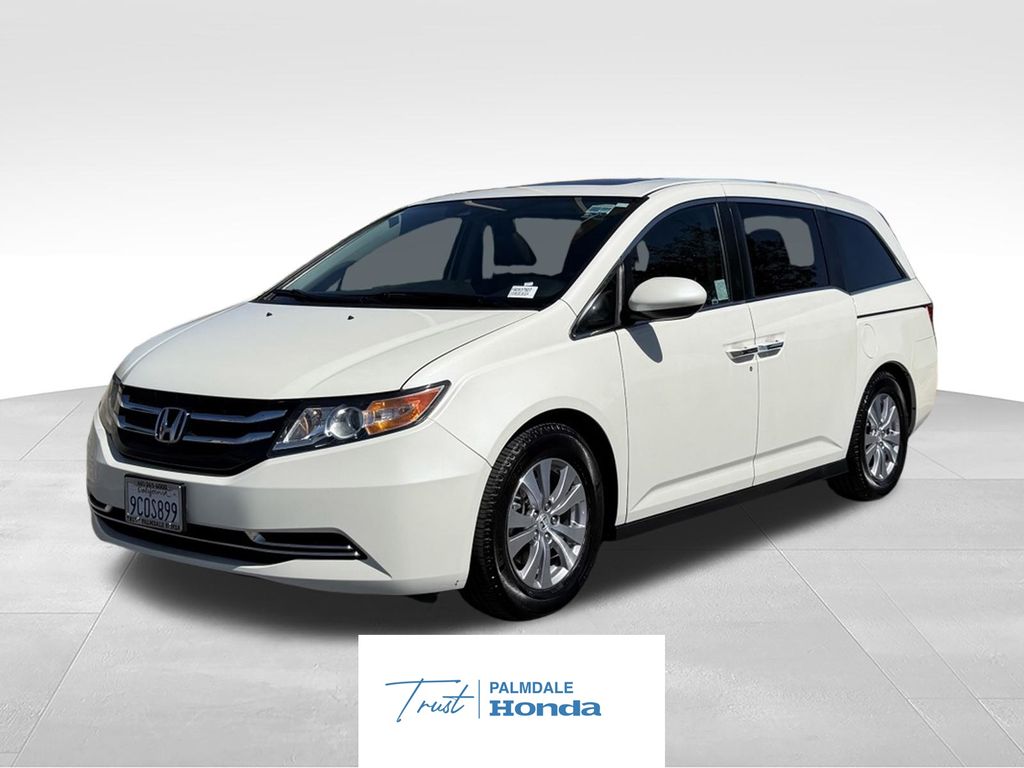 White Diamond Pearl 2015 Honda Odyssey Minivan Front-Wheel Drive 6-Speed Automatic