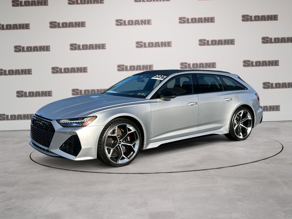 Florett Silver Metallic 2025 Audi RS 6 Avant Wagon All-Wheel Drive 8-Speed Automatic