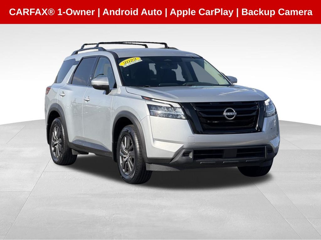 Brilliant Silver Metallic 2022 Nissan Pathfinder SV FWD SUV / Crossover Front-Wheel Drive 9-Speed Automatic