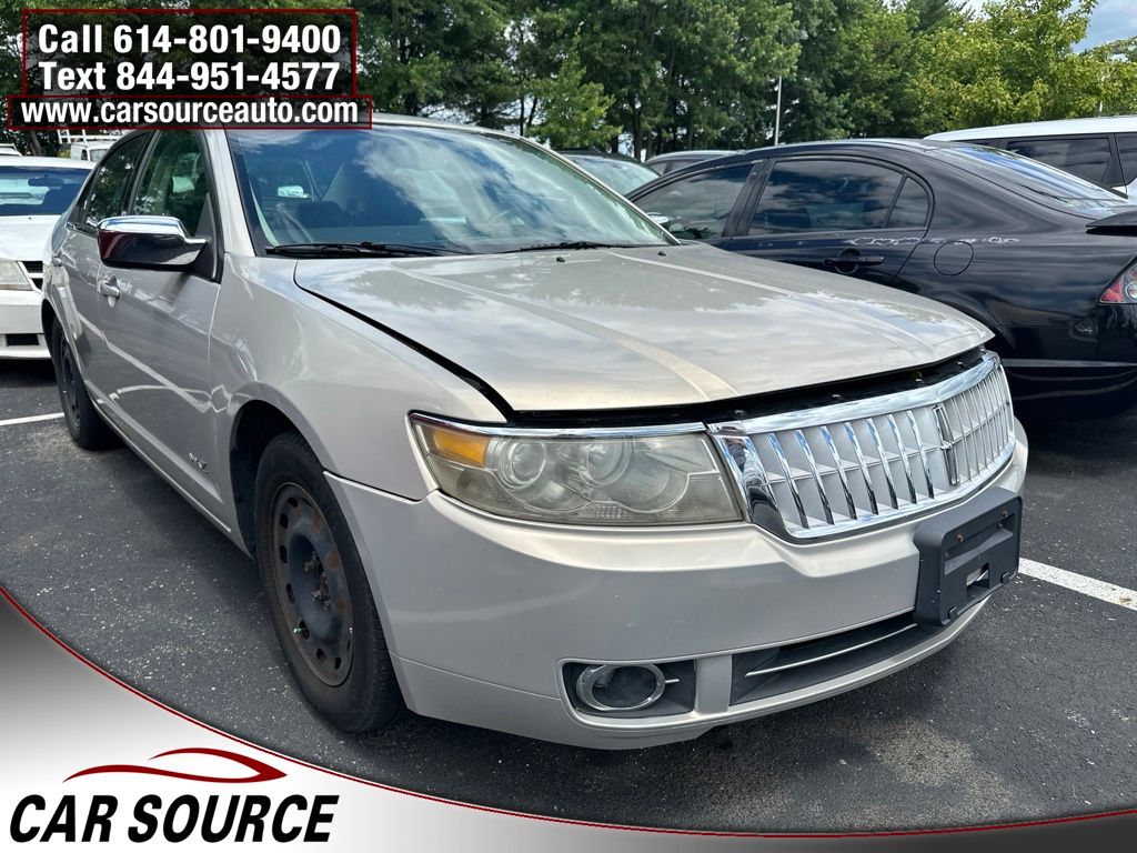 White Suede Clearcoat 2009 Lincoln MKZ Sedan Front-Wheel Drive 6-Speed Automatic