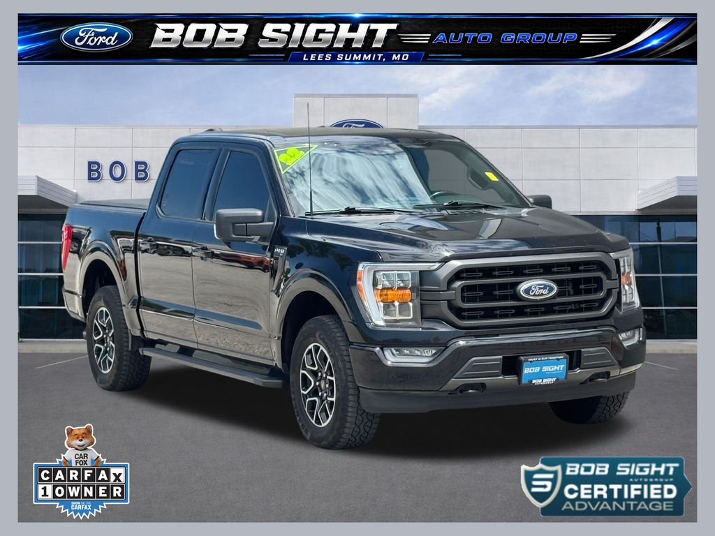 Agate Black Metallic 2022 Ford F-150 Pickup Truck Four-Wheel Drive Automatic