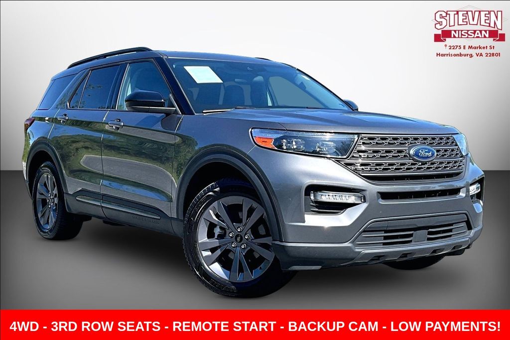 Gray Metallic 2022 Ford Explorer XLT AWD SUV / Crossover All-Wheel Drive Automatic