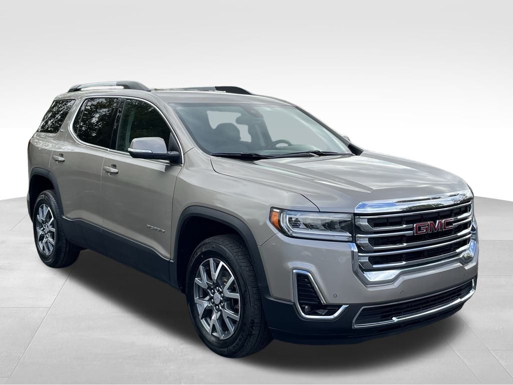 Light Stone Metallic 2023 GMC Acadia SUV / Crossover Front-Wheel Drive 9-Speed Automatic