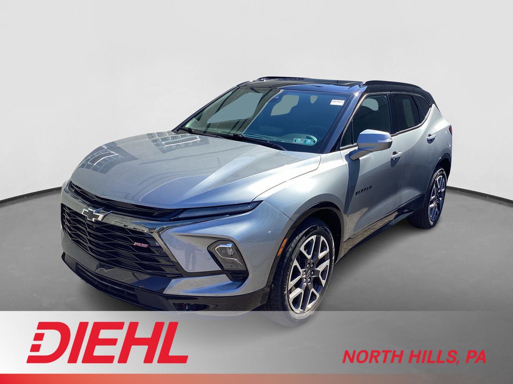 Sterling Gray Metallic 2023 Chevrolet Blazer RS AWD SUV / Crossover All-Wheel Drive 9-Speed Automatic Overdrive