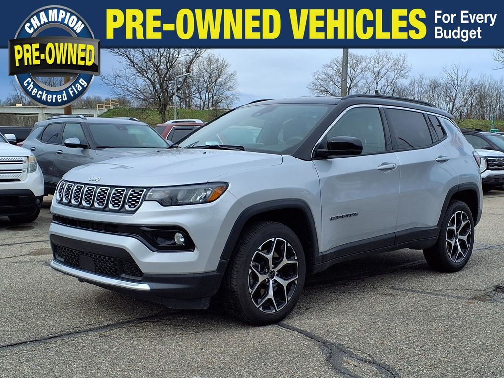 Silver Zynith Metallic Clearcoat 2025 Jeep Compass Limited 4WD SUV / Crossover Four-Wheel Drive 8-Speed Automatic