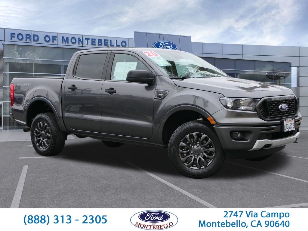 Gray (Magnetic Metallic) 2020 Ford Ranger XLT SuperCrew RWD Pickup Truck 4X2 Automatic
