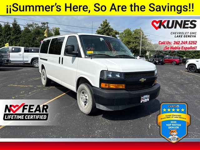 Summit White 2023 Chevrolet Express Van Rear-Wheel Drive 8-Speed Automatic Overdrive