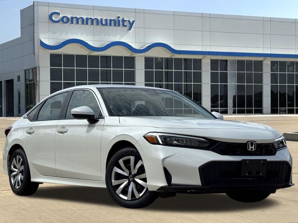 2026 Honda Civic LX White at Community Honda