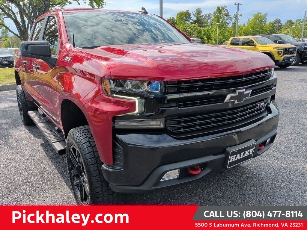 Cherry Red Tintcoat 2021 Chevrolet Silverado 1500 LT Trail Boss Crew Cab 4WD Pickup Truck Four-Wheel Drive Automatic