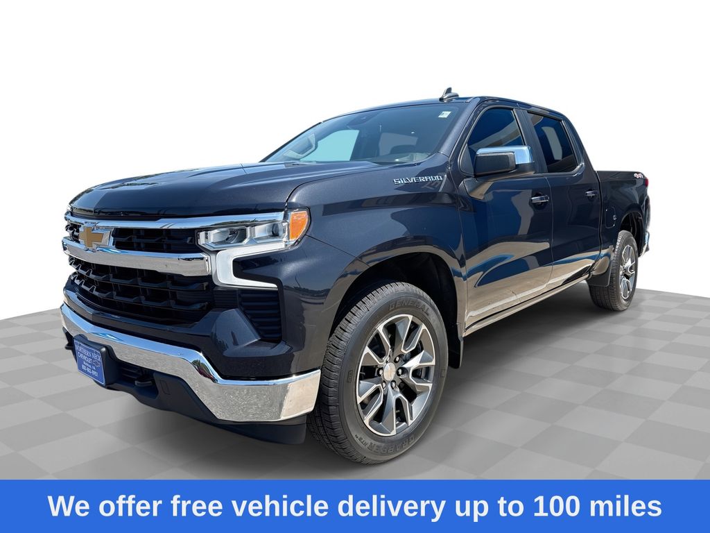 Dark Ash Metallic 2023 Chevrolet Silverado 1500 Pickup Truck Four-Wheel Drive 8-Speed Automatic