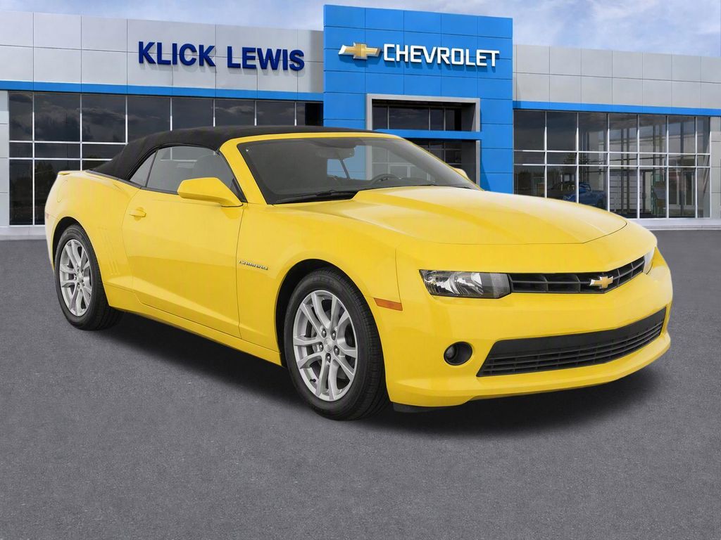 Bright Yellow 2014 Chevrolet Camaro Convertible Rear-Wheel Drive 6-Speed Automatic