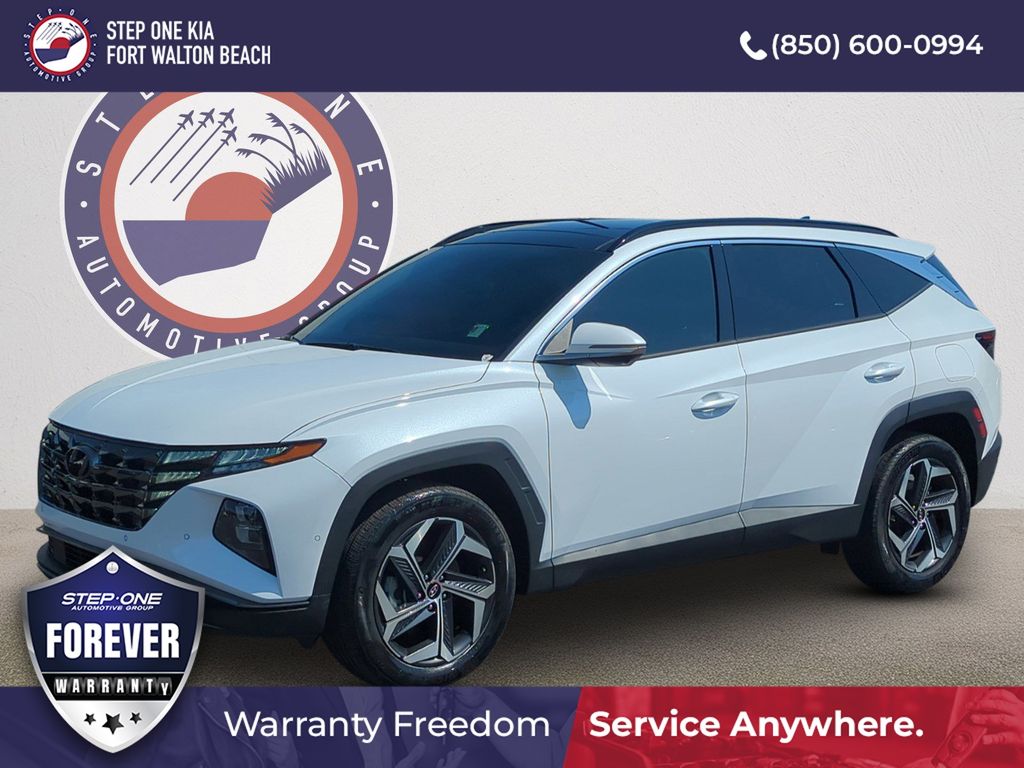 Quartz White 2022 Hyundai Tucson Hybrid SUV / Crossover All-Wheel Drive 6-Speed Automatic