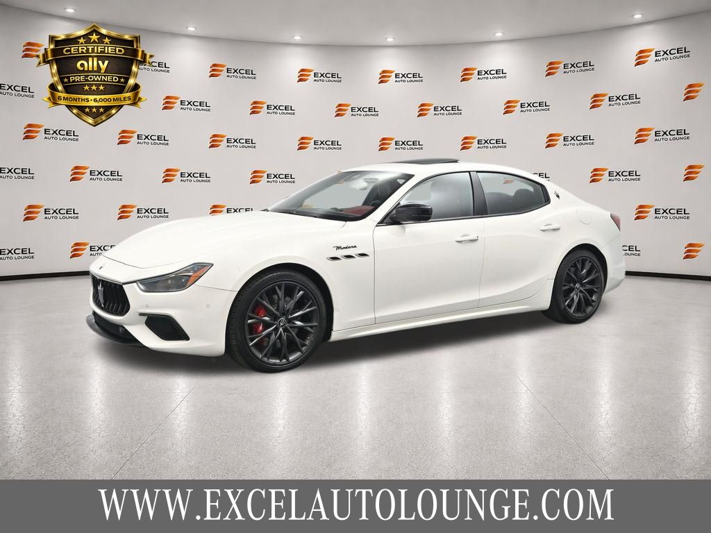 White 2022 Maserati Ghibli Sedan Rear-Wheel Drive 8-Speed Automatic