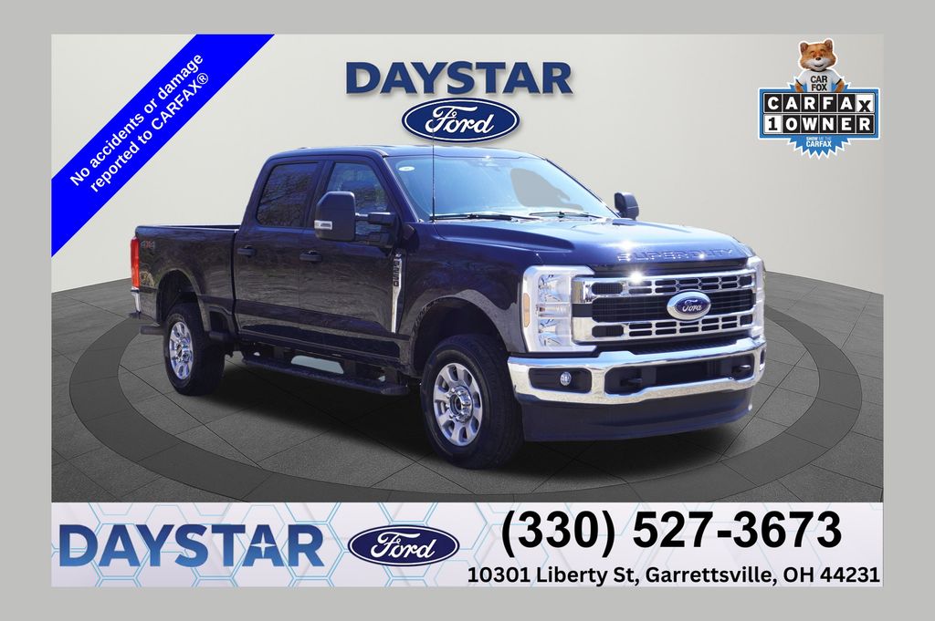 Blue Metallic 2024 Ford F-250 Super Duty XLT SuperCab 4WD Pickup Truck Four-Wheel Drive Automatic