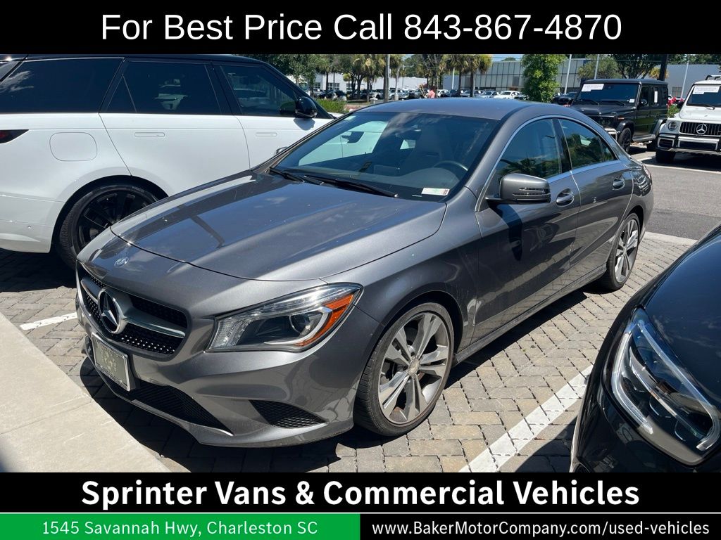 Mountain Gray Metallic 2014 Mercedes-Benz CLA Sedan Front-Wheel Drive 7-Speed Automatic
