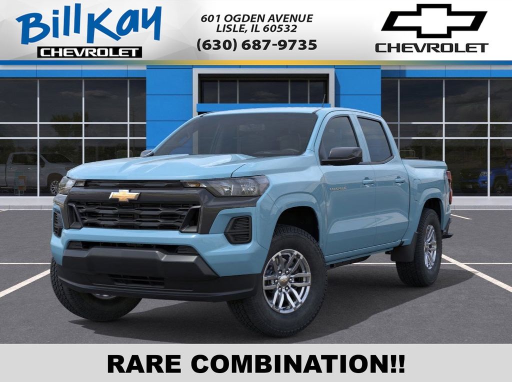 Reef Blue Metallic 2026 Chevrolet Colorado ZR2 Crew Cab 4WD Pickup Truck Four-Wheel Drive 8-Speed Automatic
