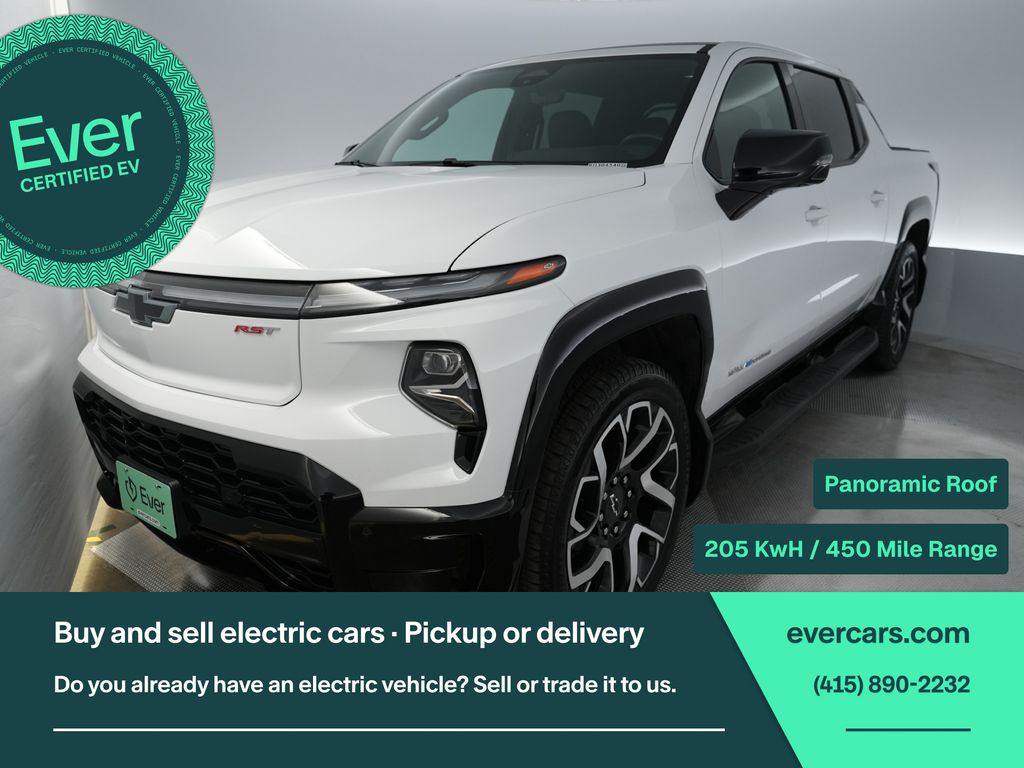 Summit White 2024 Chevrolet Silverado EV Pickup Truck All-Wheel Drive 1-Speed Automatic