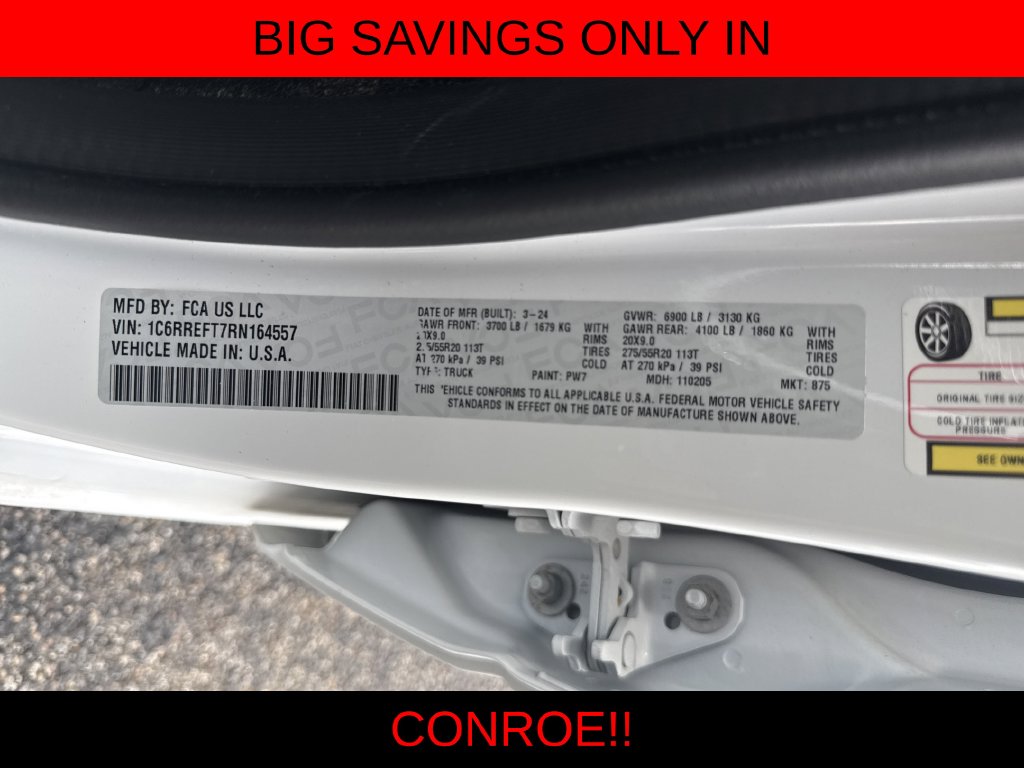2024 Ram 1500 Big Horn/Lone Star White at Bayway Chrysler Dodge Jeep Ram