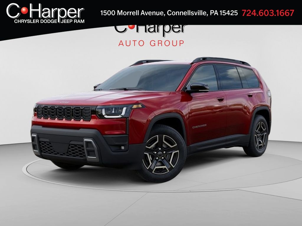 Red Hot Pearlcoat 2026 Jeep Cherokee SUV / Crossover Four-Wheel Drive Continuously Variable Transmission
