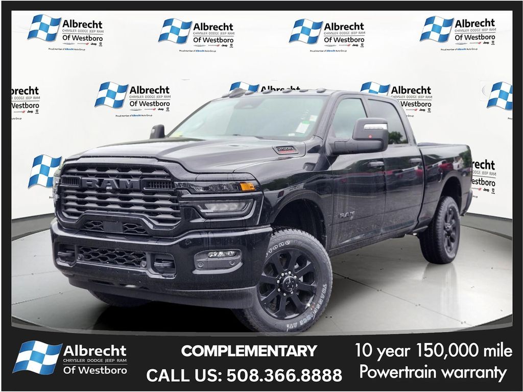 Diamond Black Crystal Pearlcoat 2026 RAM 2500 Pickup Truck Four-Wheel Drive 8-Speed Automatic