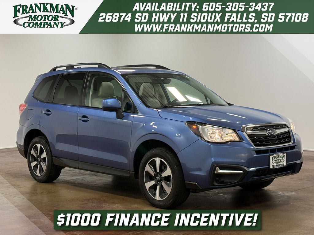 Quartz Blue Pearl 2017 Subaru Forester 2.5i Premium SUV / Crossover All-Wheel Drive Continuously Variable Transmission