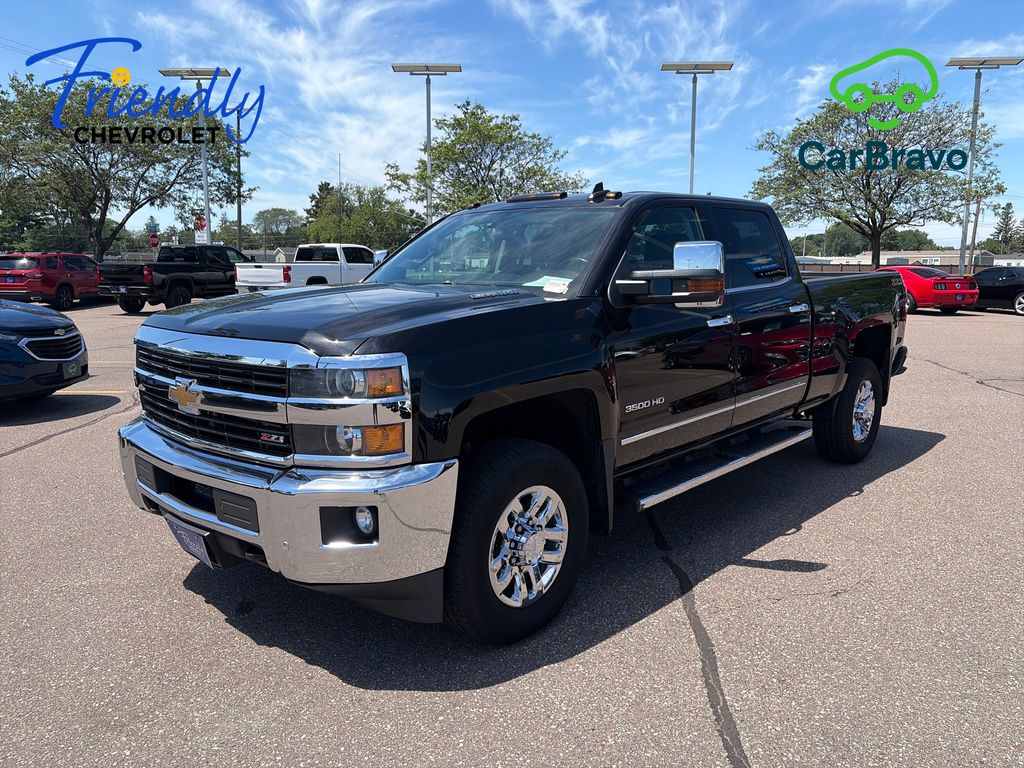 Black 2015 Chevrolet Silverado 3500HD Pickup Truck Four-Wheel Drive 6-Speed Automatic