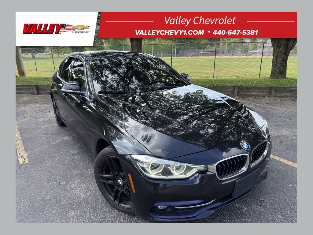 Black Sapphire Metallic 2018 BMW 3 Series Sedan All-Wheel Drive 8-Speed Automatic