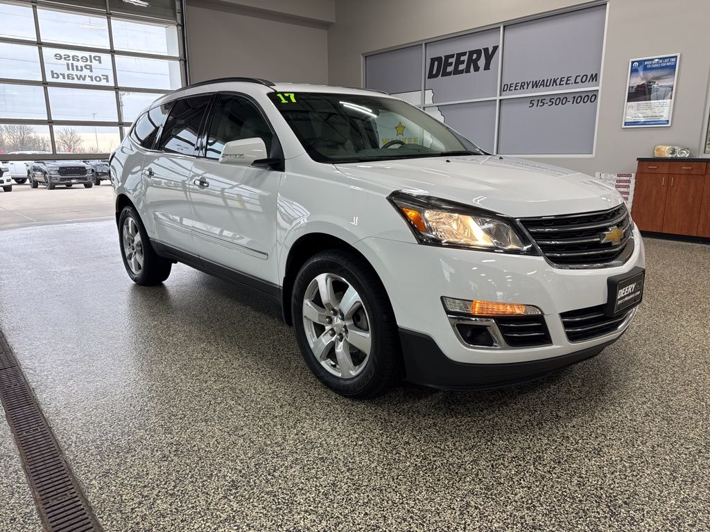 Summit White 2017 Chevrolet Traverse Premier AWD SUV / Crossover All-Wheel Drive 6-Speed Automatic