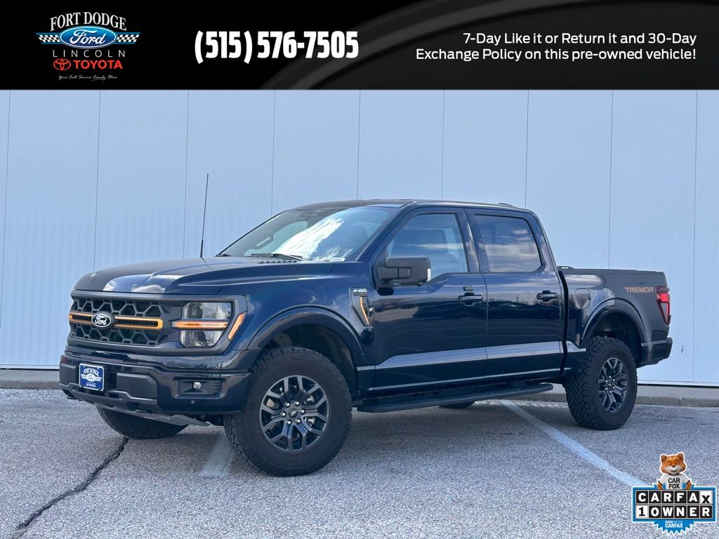 Antimatter Blue Metallic 2025 Ford F-150 Pickup Truck Four-Wheel Drive Automatic