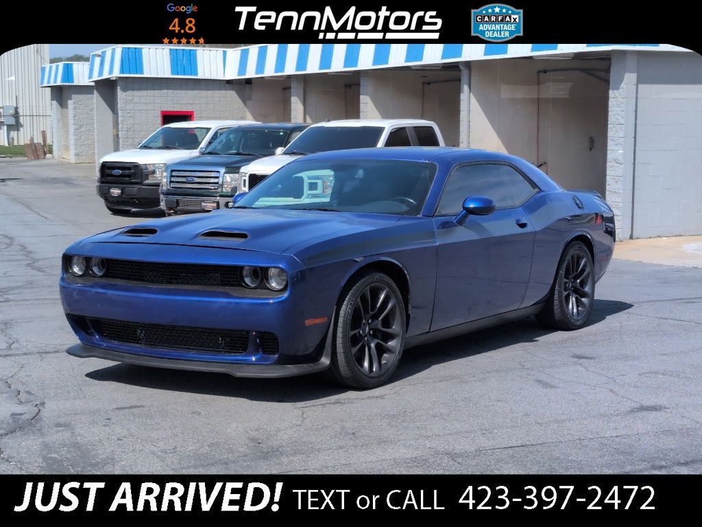 Indigo Blue 2021 Dodge Challenger R/T Scat Pack RWD Coupe Rear-Wheel Drive 8-Speed Automatic