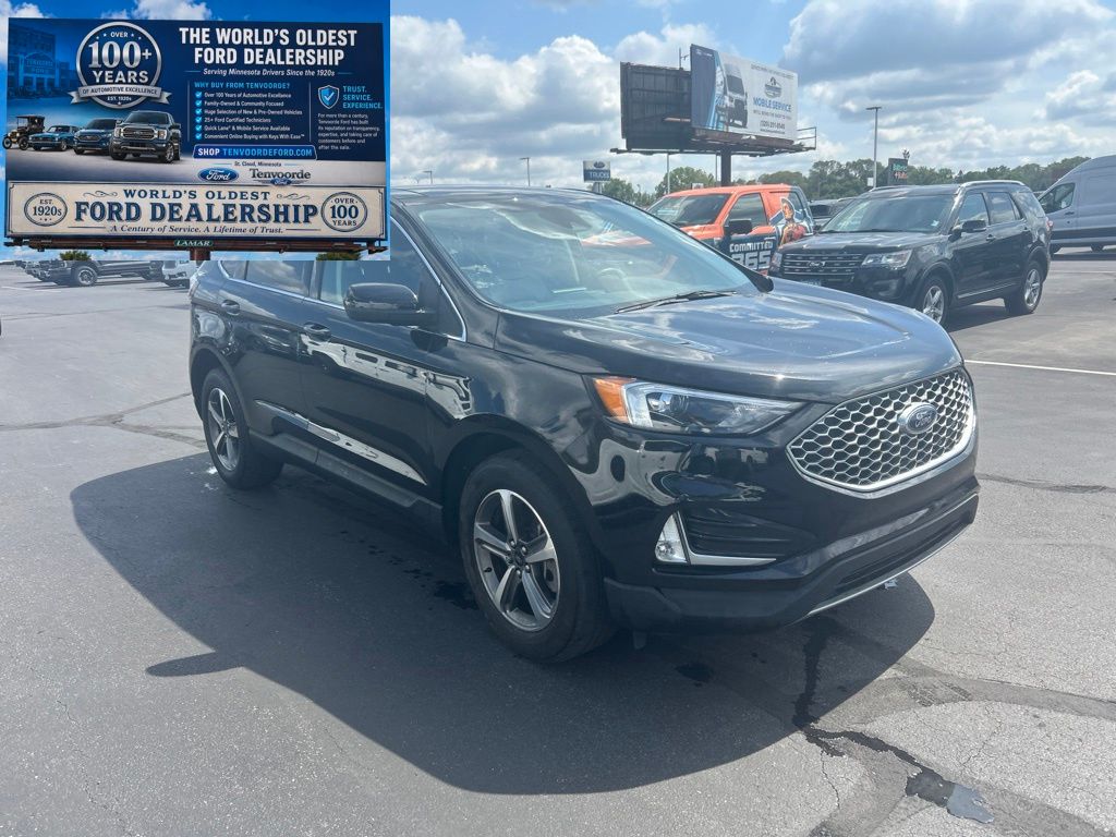 Black Metallic 2023 Ford Edge SUV / Crossover All-Wheel Drive 8-Speed Automatic