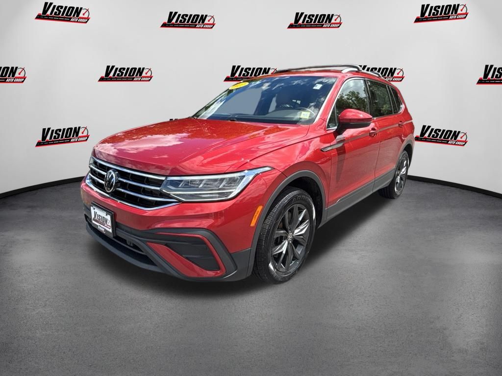 Kings Red Metallic 2022 Volkswagen Tiguan SUV / Crossover All-Wheel Drive 8-Speed Automatic
