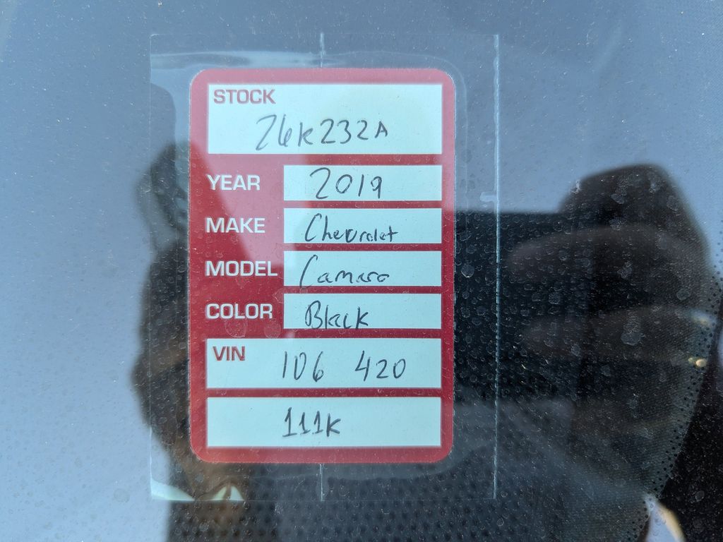 used 2019 Chevrolet Camaro car, priced at $14,991