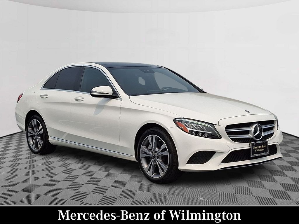 Polar White 2021 Mercedes-Benz C-Class Sedan All-Wheel Drive 9-Speed Automatic