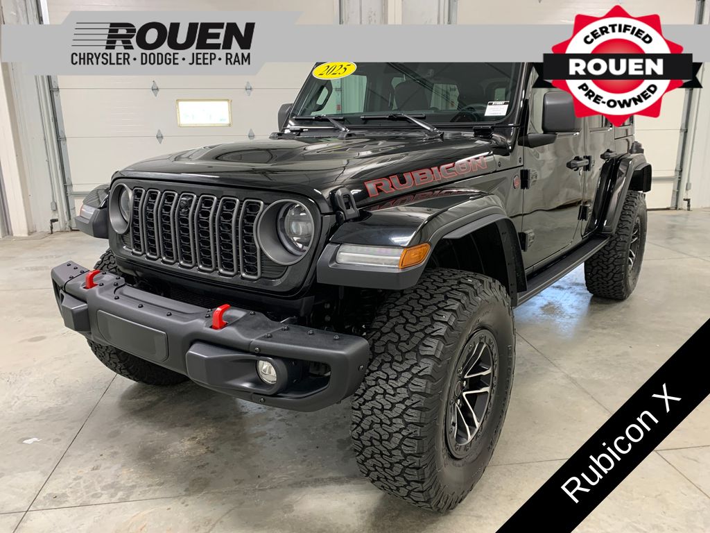 Black Clearcoat 2025 Jeep Wrangler SUV / Crossover Four-Wheel Drive 8-Speed Automatic