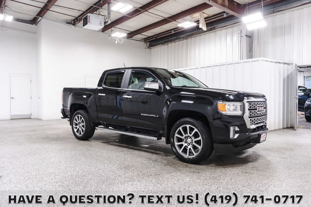 Onyx Black 2022 GMC Canyon Pickup Truck Four-Wheel Drive 8-Speed Automatic