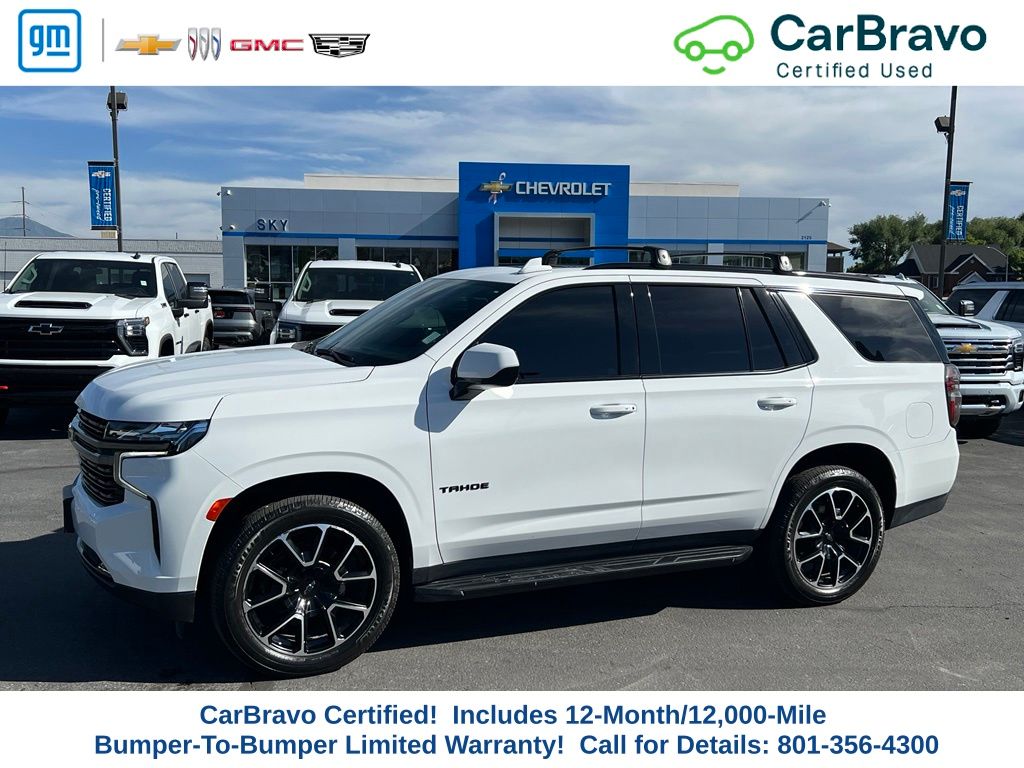 Summit White 2021 Chevrolet Tahoe SUV / Crossover Four-Wheel Drive