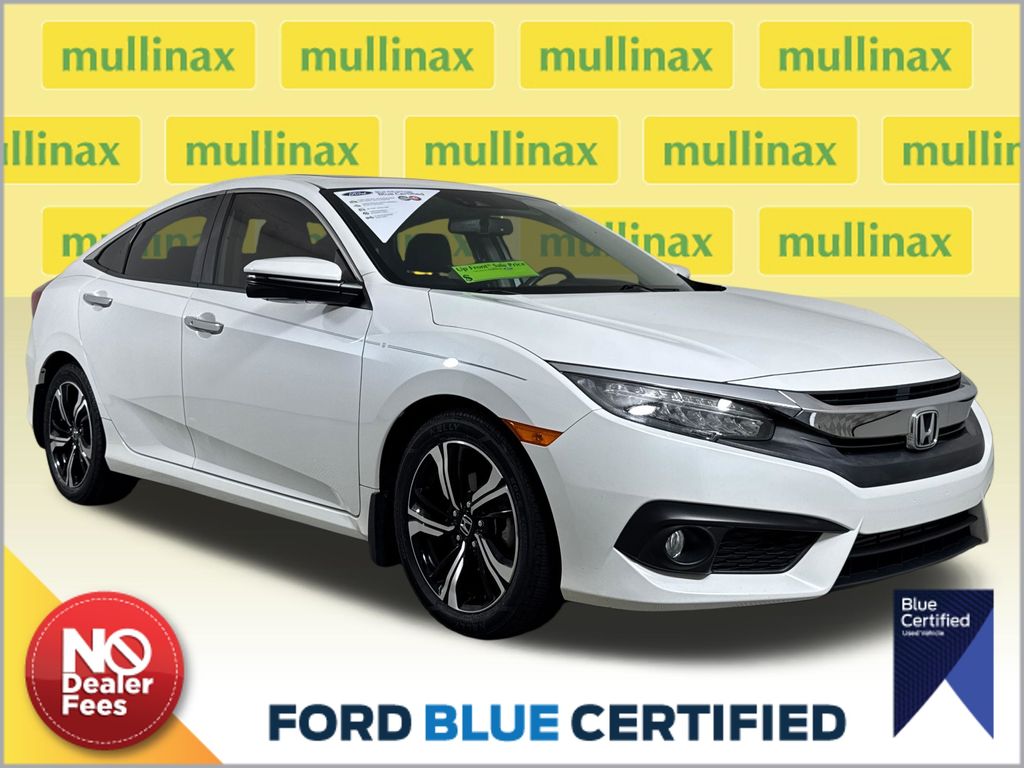 White Orchid Pearl 2018 Honda Civic Sedan Front-Wheel Drive Continuously Variable Transmission