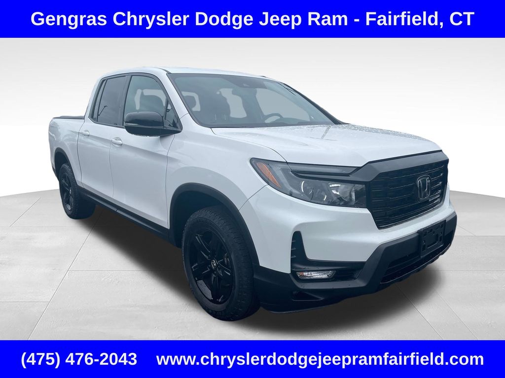 Platinum White Pearl 2023 Honda Ridgeline Pickup Truck All-Wheel Drive 9-Speed Automatic