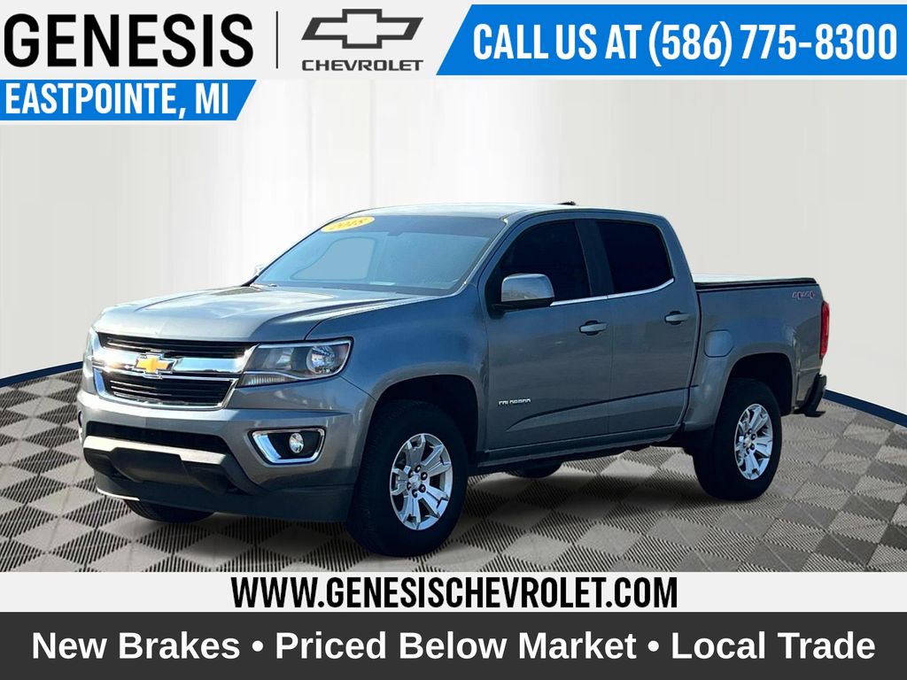 Gray (Satin Steel Metallic) 2018 Chevrolet Colorado Pickup Truck Four-Wheel Drive 8-Speed Automatic
