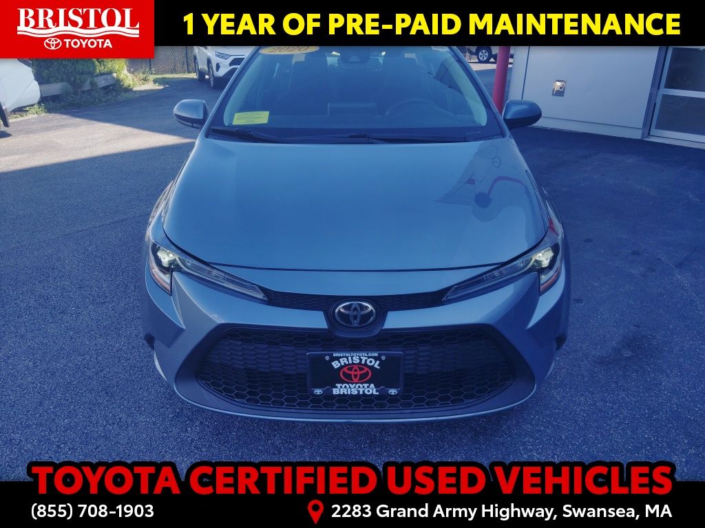 Certified 2020 Toyota Corolla LE with VIN 5YFEPRAEXLP084774 for sale in Swansea, MA