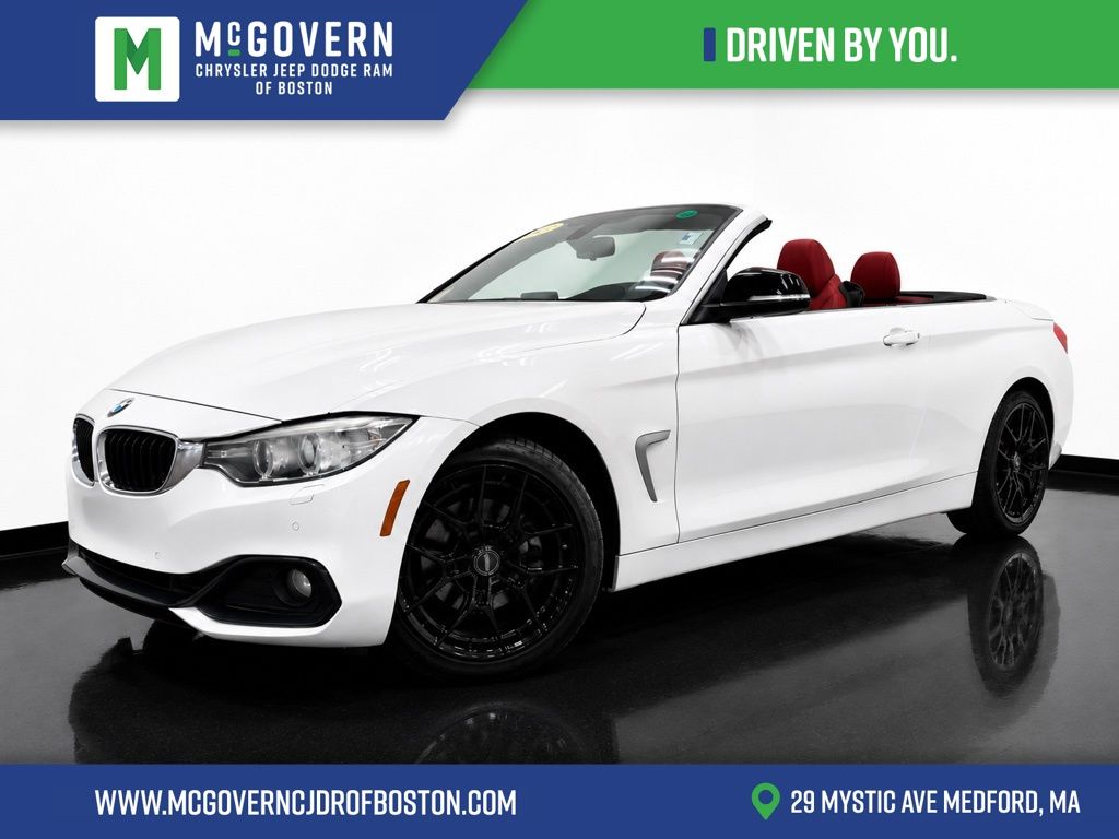 White Metallic 2015 BMW 4 Series Convertible All-Wheel Drive 8-Speed Automatic