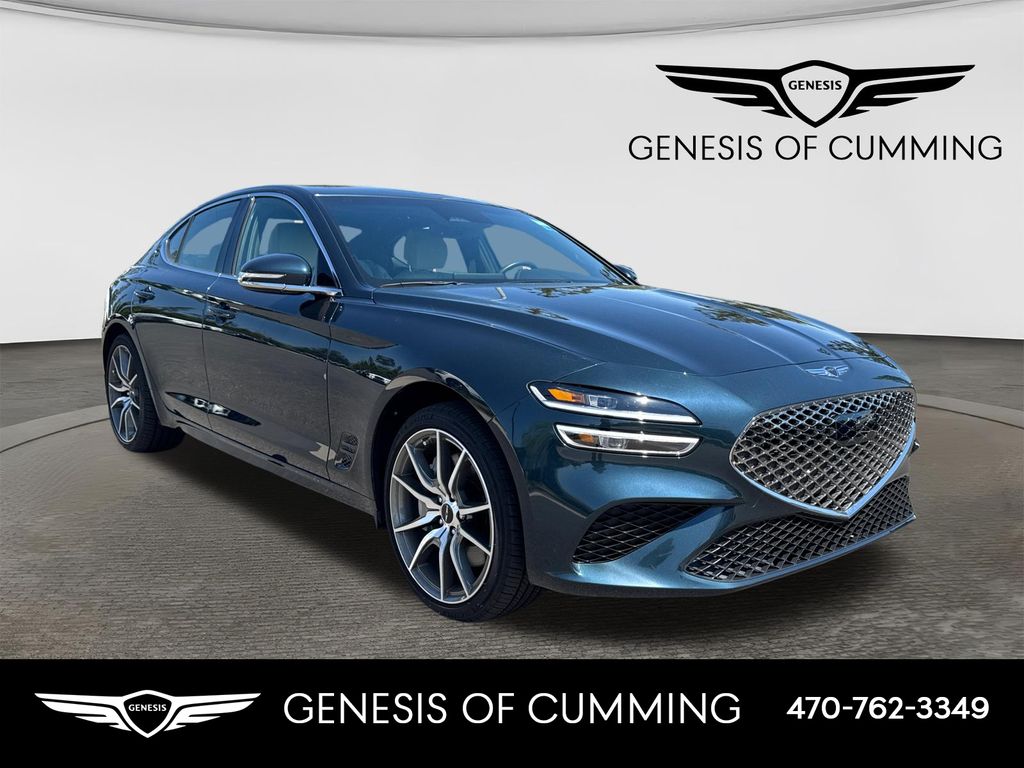 Tasman Blue 2025 Genesis G70 Sedan Rear-Wheel Drive 8-Speed Automatic