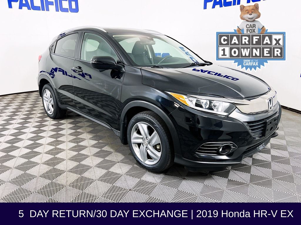 Black 2019 Honda HR-V EX AWD SUV / Crossover All-Wheel Drive Continuously Variable Transmission