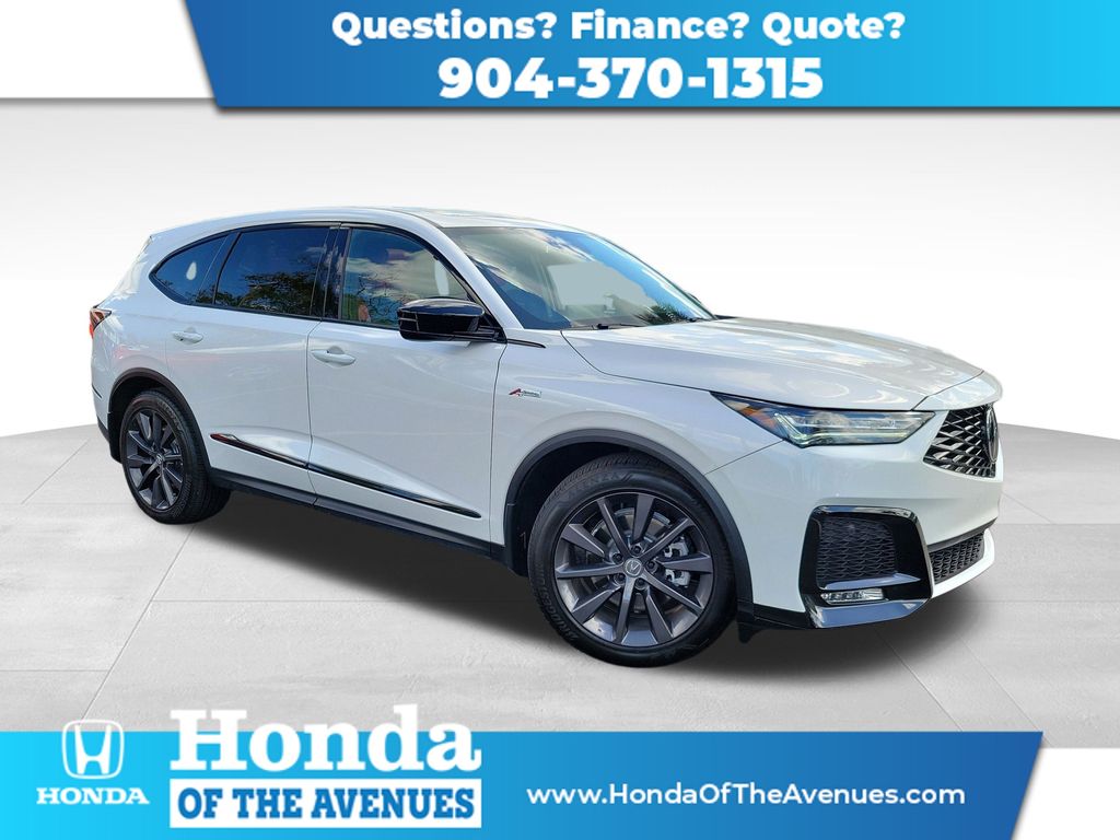 Platinum White 2025 Acura MDX SH-AWD with A-SPEC Package SUV / Crossover All-Wheel Drive Automatic