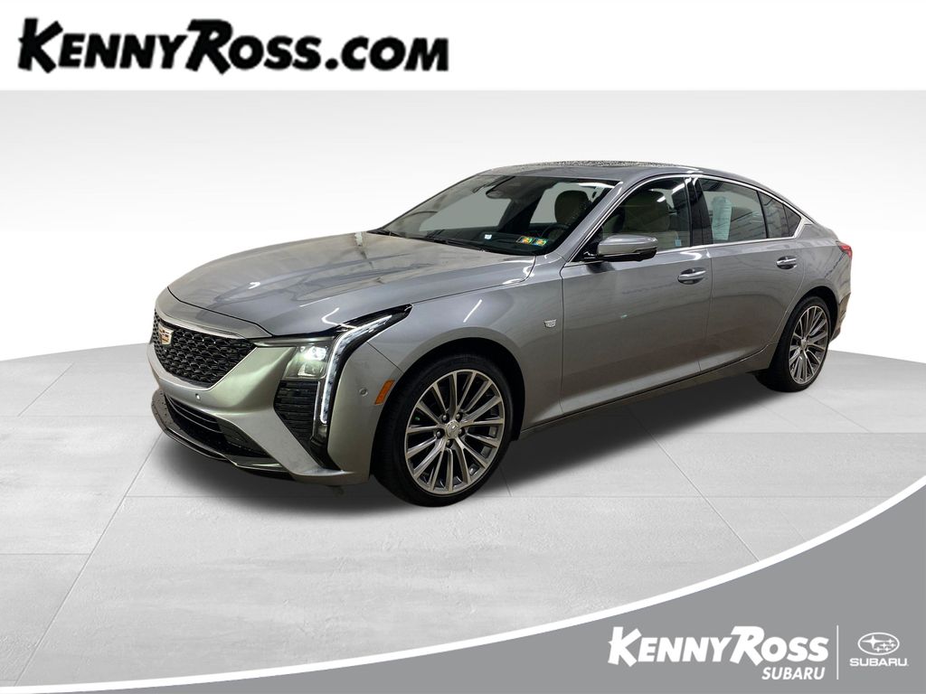 Argent Silver Metallic 2025 Cadillac CT5 Sedan All-Wheel Drive Automatic