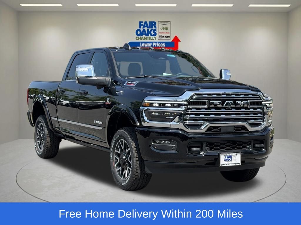Diamond Black Crystal Pearlcoat 2026 RAM 2500 Pickup Truck Four-Wheel Drive 8-Speed Automatic