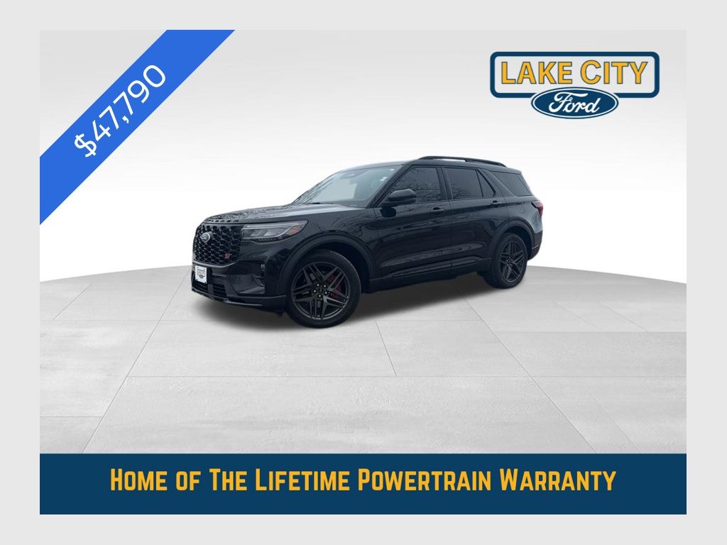 Black Metallic 2025 Ford Explorer ST AWD SUV / Crossover All-Wheel Drive Automatic