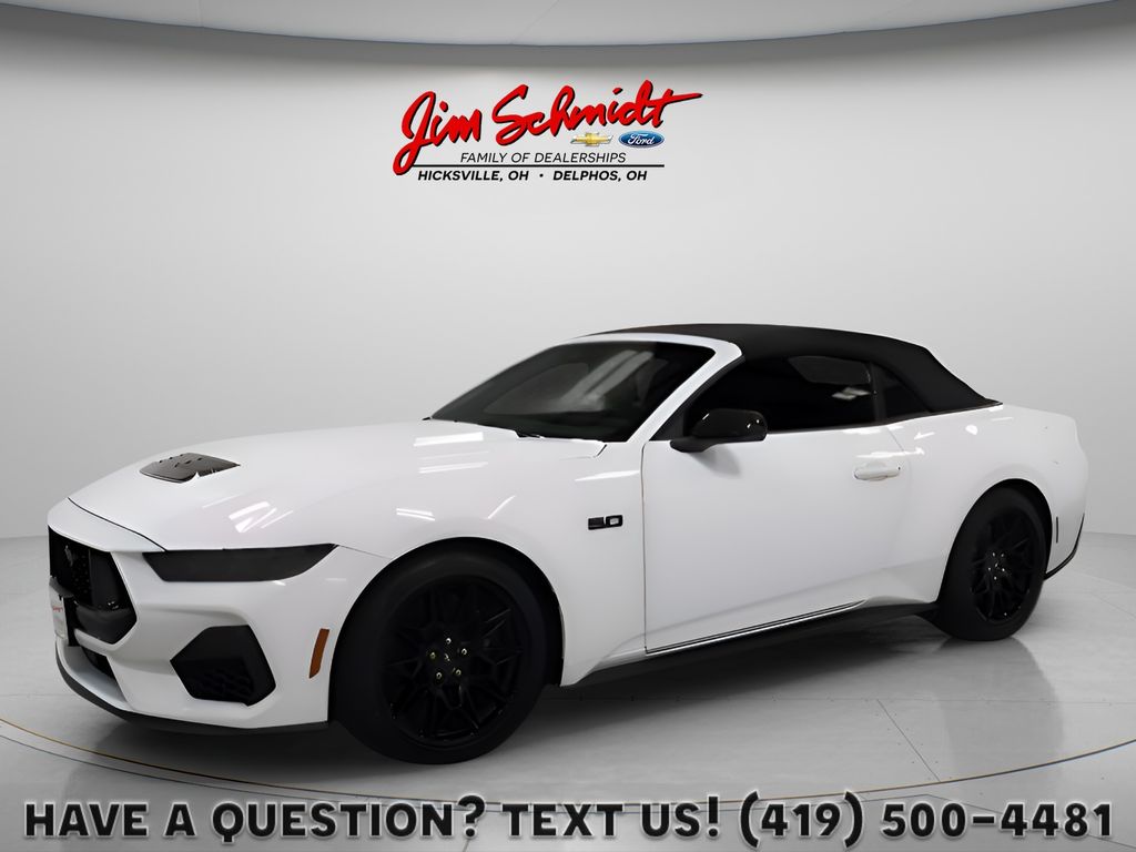 Oxford White 2024 Ford Mustang Convertible Rear-Wheel Drive Automatic